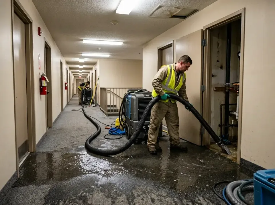 multi-unit-apartment-hallway-f-005 — frequently asked questions, Emergency Burst Pipe Water Extraction & Removal in George W…